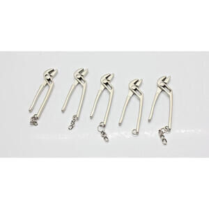 Set Of 5 Miniature 2.5 in Channellock Tool Keychain, Xmas Ornaments